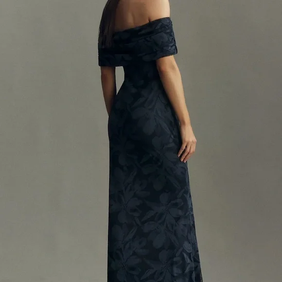 Anthropologie AFRM McCall printed Strapless Navy Floral Dress - Picture 2 of 4